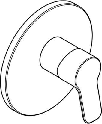 Produktbild Kludi PURE & EASY Brause Unterputz Fertigset, verchromt