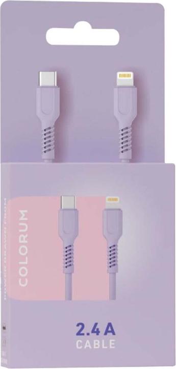 Produktbild Forever COLORUM Kabel USB-C - Lightning 1,8m 2,4A CK12-CL-09 xLavenda (1.80 m, 12 W)
