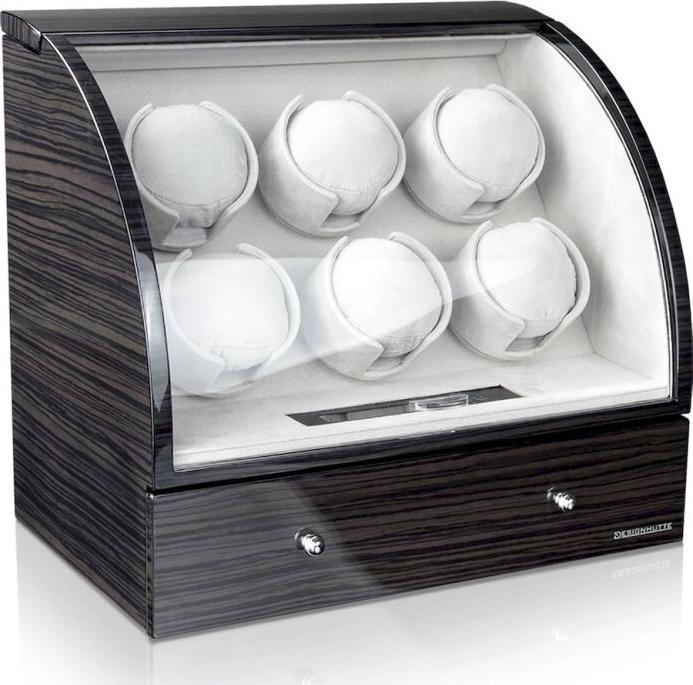 Designhütte Uhrenbeweger Basel 6 LCD - Dark Oak (6 x)