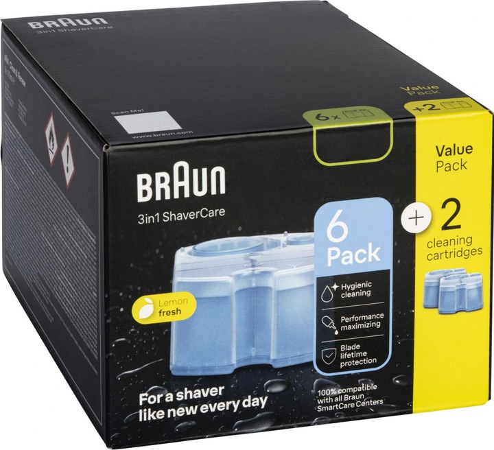 Produktbild Braun Nachfüllkartuschen Reinigungsstation Nachfüllkartuschen (8 x)