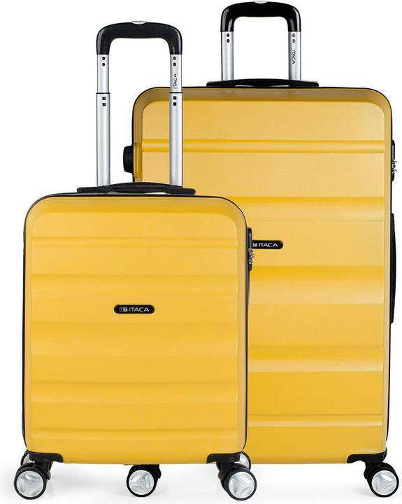 Actual product image Itaca Rigid Suitcase Set with 4 Wheels and Combination Lock