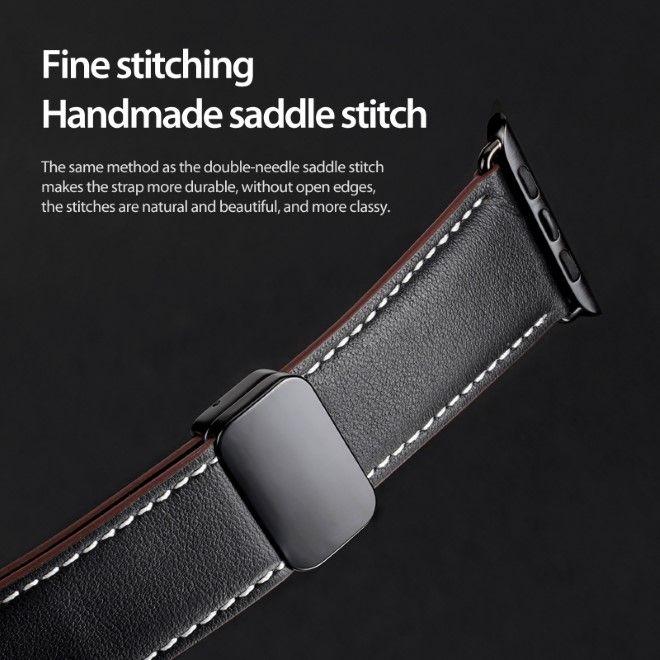 Produktbild Dux Ducis YA Armband (38 mm, 40 mm, 41 mm, Echtleder, Apple Watch Series 1, Apple Watch Series 2, Apple Watch Series 3, Apple Watch Series 4, Apple Watch Series 5, Apple Watch Series 6, Apple Watch Series 7, Apple Watch Series 8, Apple Watch Series 9, Apple Watch SE)