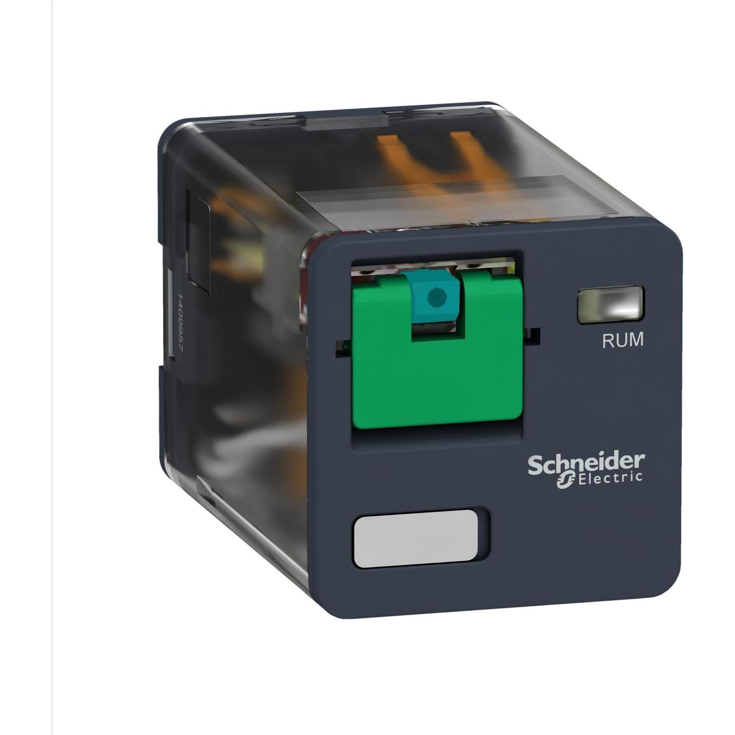 10x Schneider Electric Steckbare Universalrelais RUM, 2 W, 10 RUMC21BD, Relais