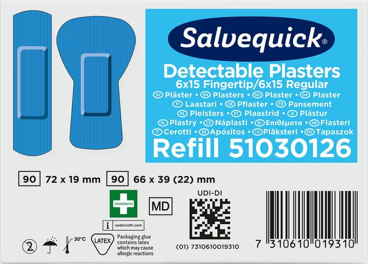 Produktbild Salvequick Refill Pflaster-Strips detectable (30 x)