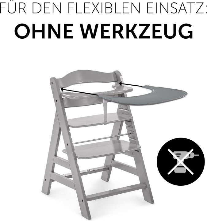 Produktbild Hauck Alpha Click Tray Grey