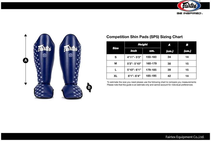 Image du produit Fairtex Competition Schienbein/Rist Schoner (XL)