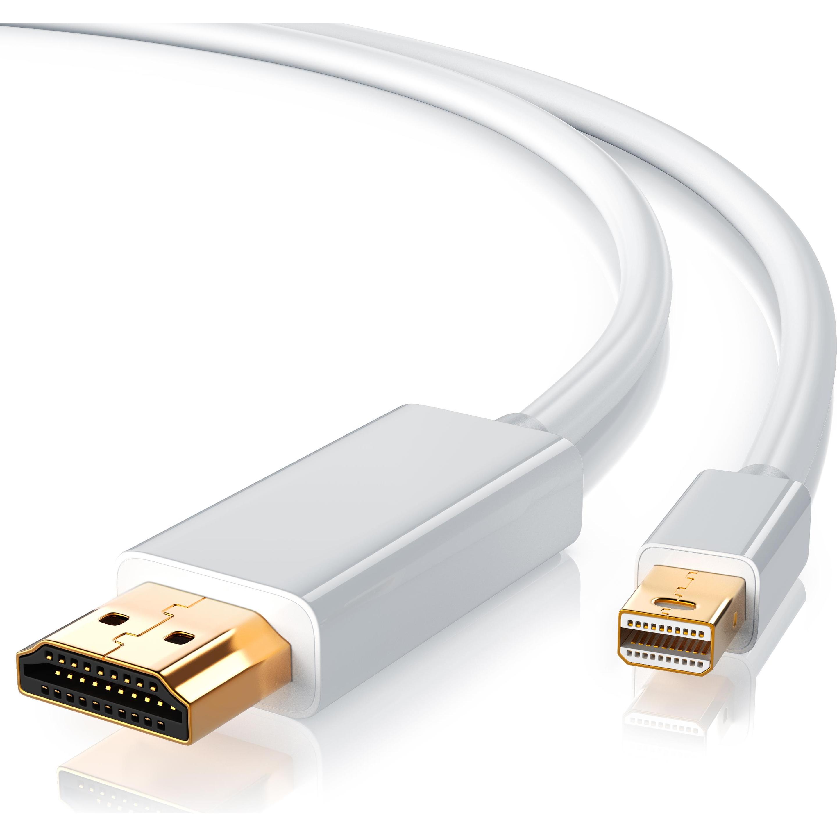 CSL 4k Mini Displayport auf HDMI Kabel Thunderbolt 1- und Thunderbolt 2 Ports 4K Ultra HD 2160p (1 m, DisplayPort, HDMI)...