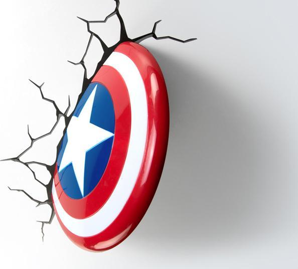 Productafbeelding 3Dlight Marvel - Captain America Shield - 3D LED Licht 26,5 cm