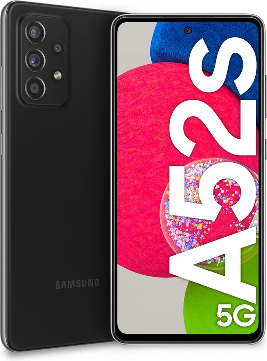 Samsung Galaxy A52s UE (128 GB, Awesome Black, 6.50", Doppia SIM, 64 Mpx, 5G)