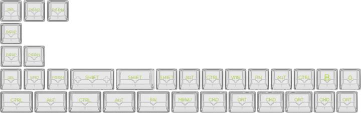 Actual product image Akko ASA Clear Printed Keycap