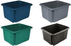 Produktbild keeeper Aufbewahrungsbox emil eco, 24 Liter, graphite Dreh-/Stapelbox, Material: PP/Regranulat (24 l)