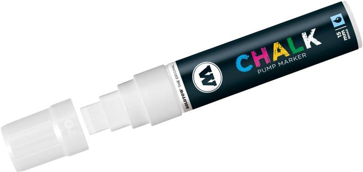 Produktbild Molotow Windowmarker Chalk nachfüllbar 15mm weiss (Weiss, 15 mm, 1 x)
