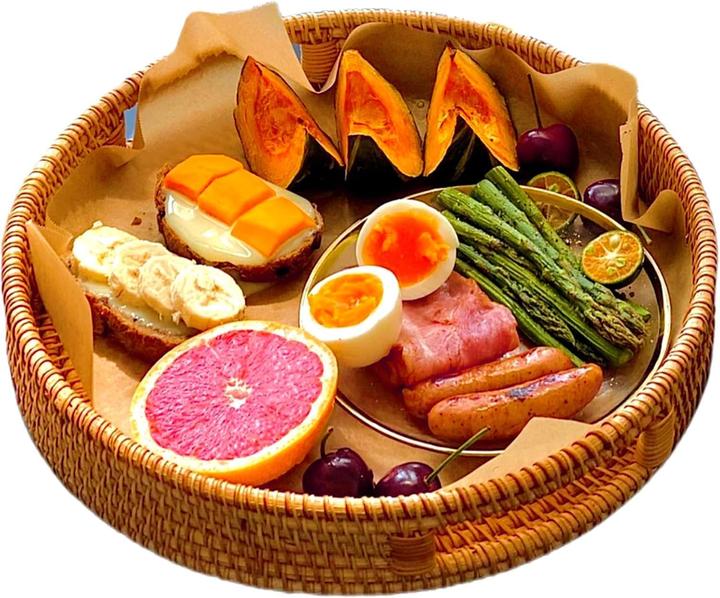 Produktbild Dudoplatz Rundes Serviertablett aus Rattan