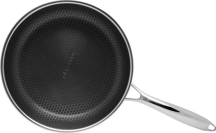 Actual product image Kohersen Patelnia sauté z pokrywką Black Cube 26cm (Frying pan, Aluminium, Stainless steel, 26 x 15 cm)