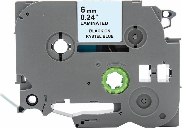 Actual product image Hermex Alternatives Etikettenband zu Brother TZe-MQ511 Beschriftungsband (0.60 cm, Black, Blue)