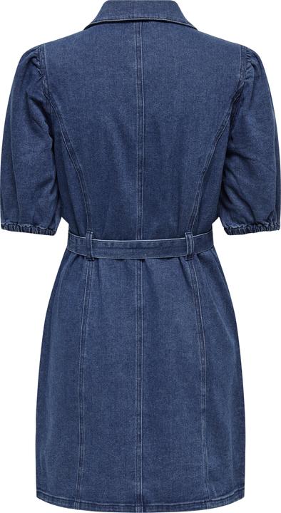 Image du produit Only Coupe normale Col rond Poignets élastiques Manches bouffantes Robe courte Robe en jean (XL)