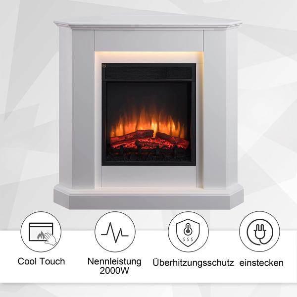 Image du produit Balderia Cheminée électrique LED