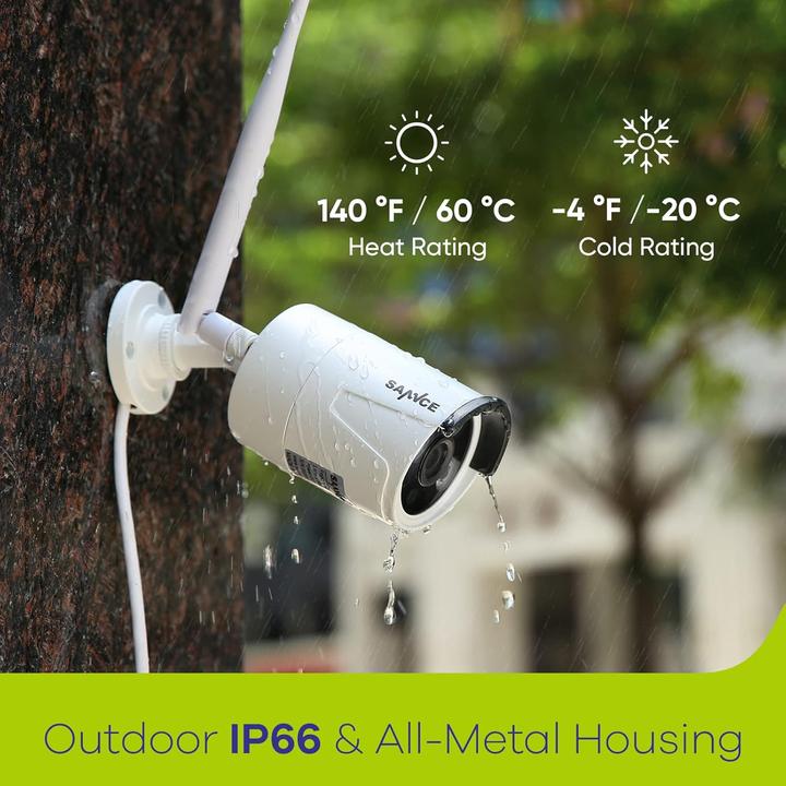 Produktbild Sannce WLAN Überwachungskamera-Set mit Audioaufnahme