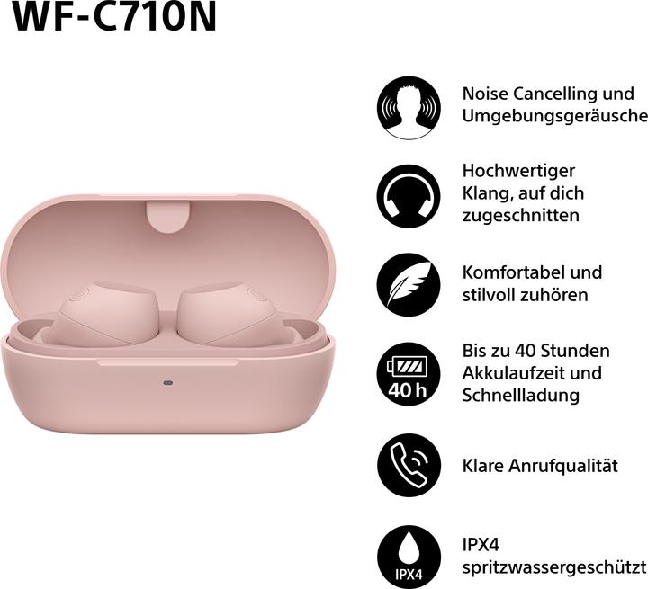 Image du produit Sony WF-C710N (NC, 8.50 h, Sans fil)