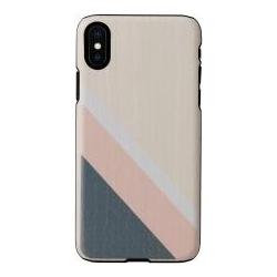 Man&Wood SmartPhone case iPhone X/XS pink suit black (Apple iPhone X, Apple iPhone XS), Smartphone Hülle, Pink