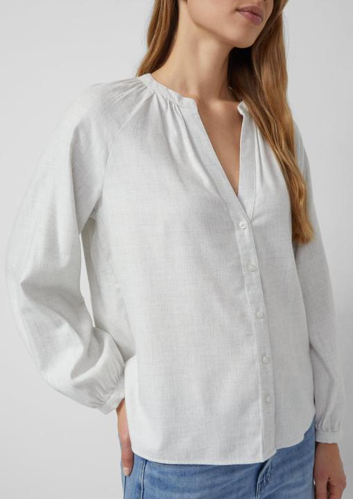 Immagine prodotto s.Oliver Bluse Geraffte Bluse im Relaxed Fit mit durchgehender Knopfleiste (32)