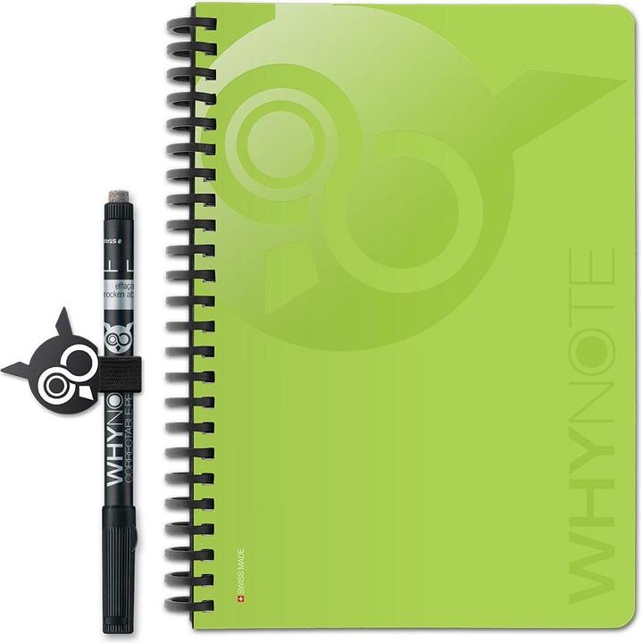 Produktbild Whynote Bloc-note effaçable A5 vert starter box (A5)