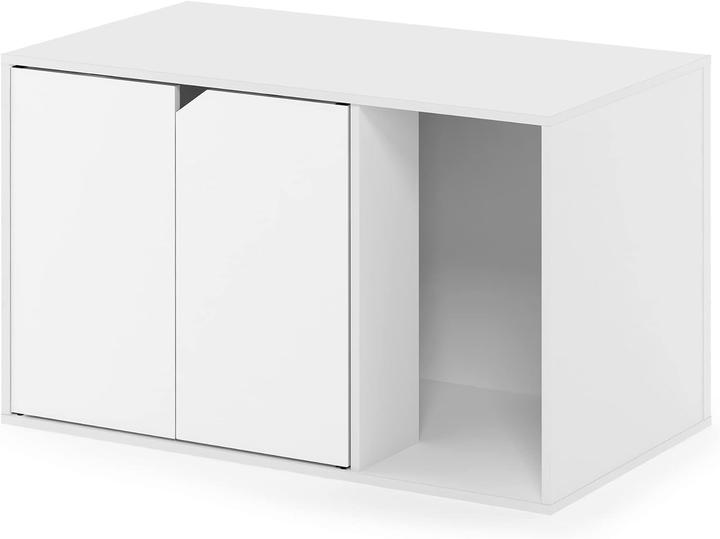 Produktbild Furinno Kattenbakbehuizing, massief wit, 45 (D) x 74,4 (B) x 50 (H) cm