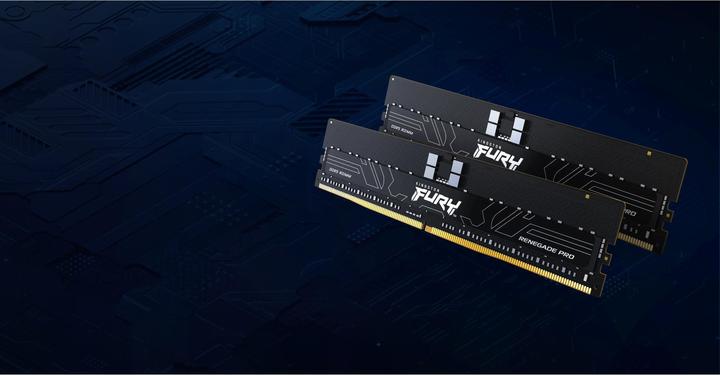 Image du produit Kingston Fury Renegade Pro EXPO 128GB Kit (8 x 16GB), DDR5, 6400MT/s, CL32, Overclockable, ECC, AMD EXPO, RDI (8 x 16GB, 6400 MHz, RAM DDR5, DIMM)
