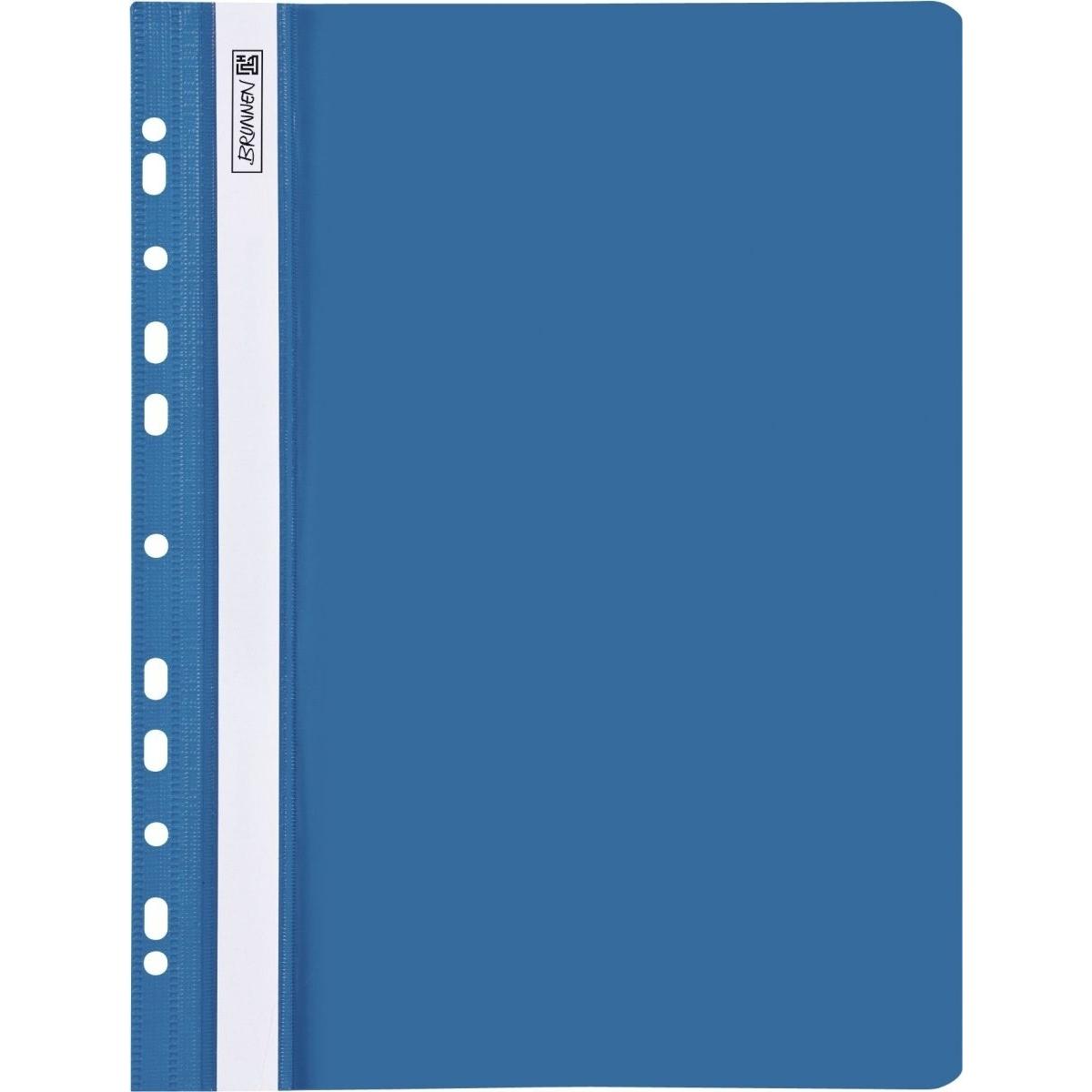 Brunnen, Mappe, Schnellhefter Kunststoff blau DIN A4 (A4, 1 x)