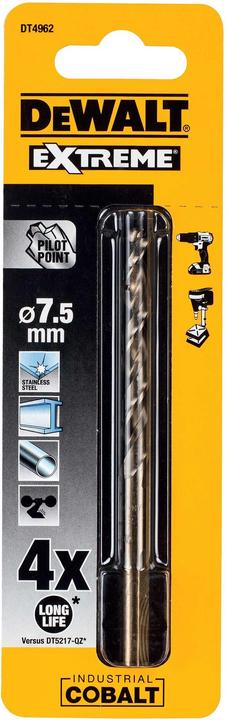 Actual product image DeWalt Metal drill (7.5 millimetres)