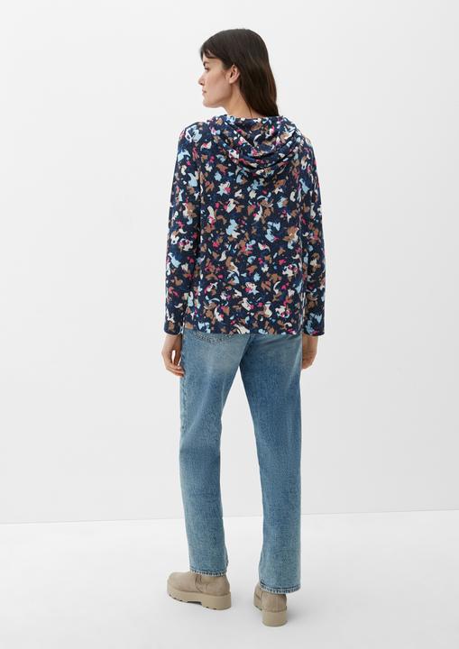 Produktbild s.Oliver T-Shirt Hoodie mit Allover-Muster (32)