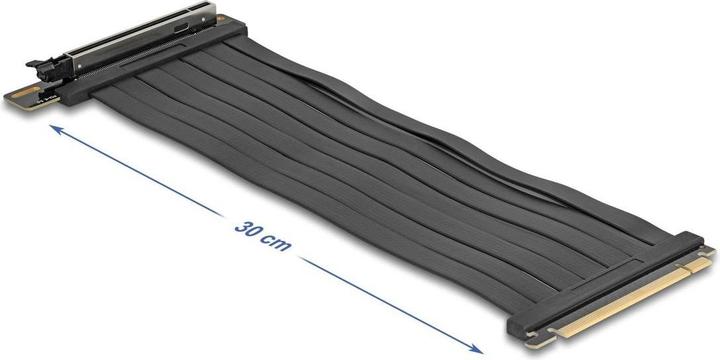 Actual product image Delock Riser Karte PCI Express 5.0 x16 Stecker zu x16 Slot mit Kabel 30 cm