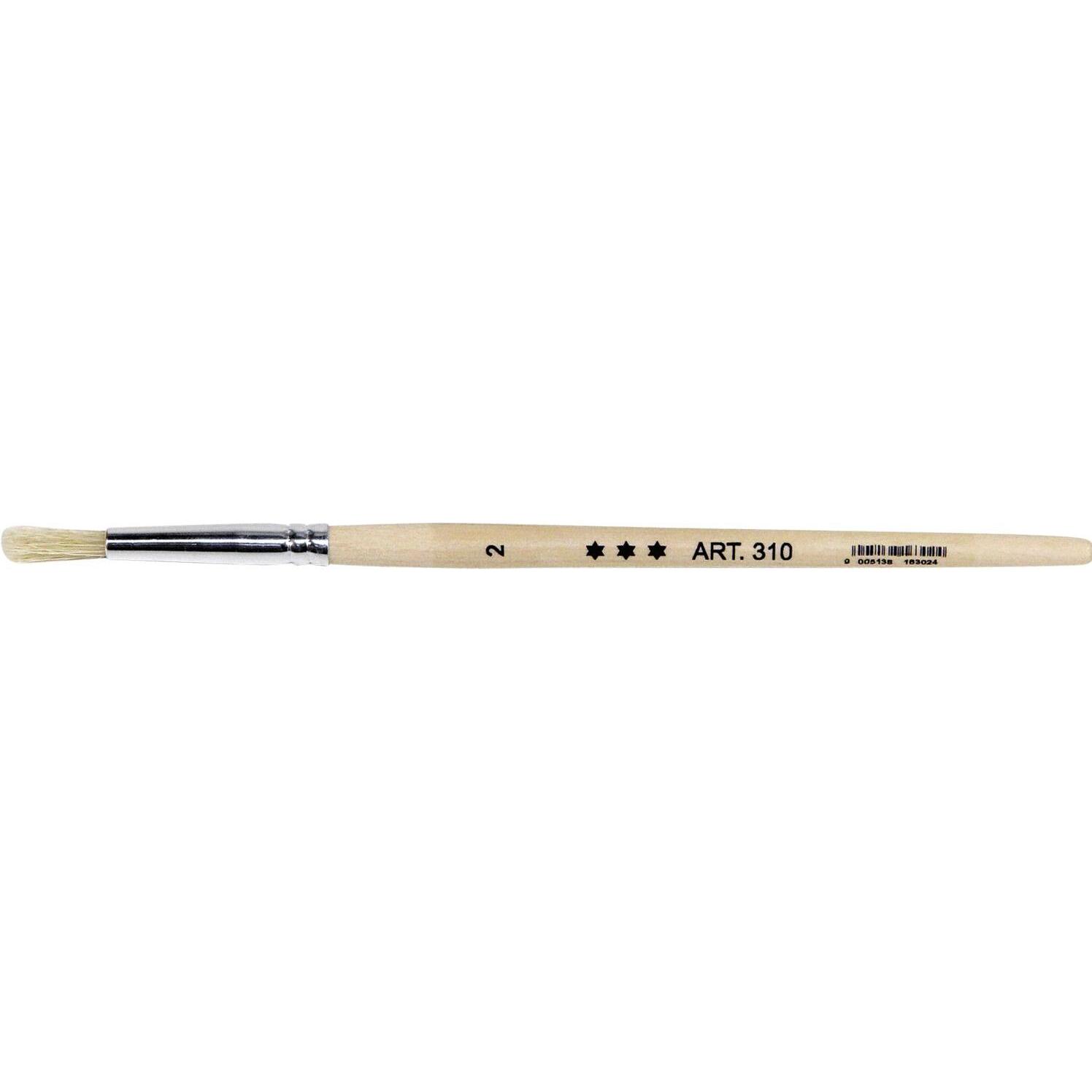 Gebol, Pinsel, Anleger und Vergolder Pinsel Grösse 2 ø 5 mm mit Holzstiel roh (5 mm)