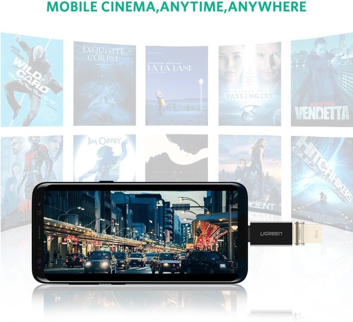 Image du produit Ugreen Adaptateur USB-C 3.1 vers USB-A 3.0 femelle (USB-A, USB-C, 28 cm)