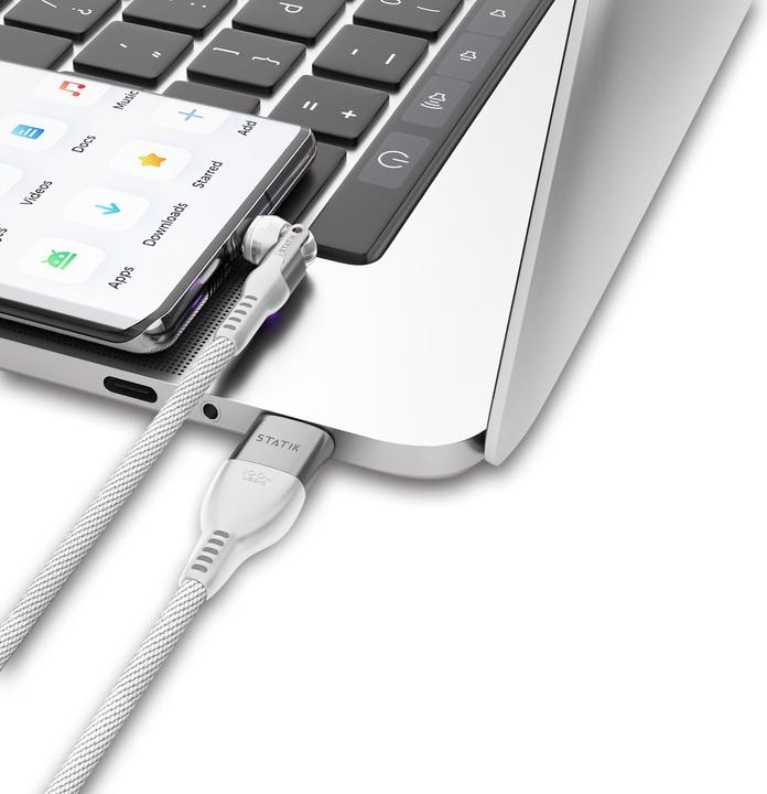 Produktbild Statik PowerPivot Pro - USB-C-auf-USB-C-Kabel 1 m, nylongeflochten (1 m, USB 2.0, 100 W)
