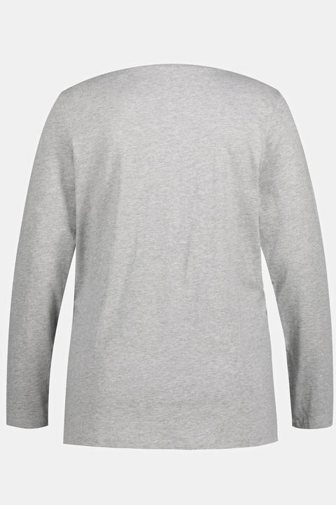 Produktbild Ulla Popken Basic Shirt, Knopfleiste, regular, Langarm (60)