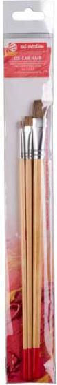 Actual product image Talens Brush set cattle ear hair (3 brushes 4, 8, 16 )