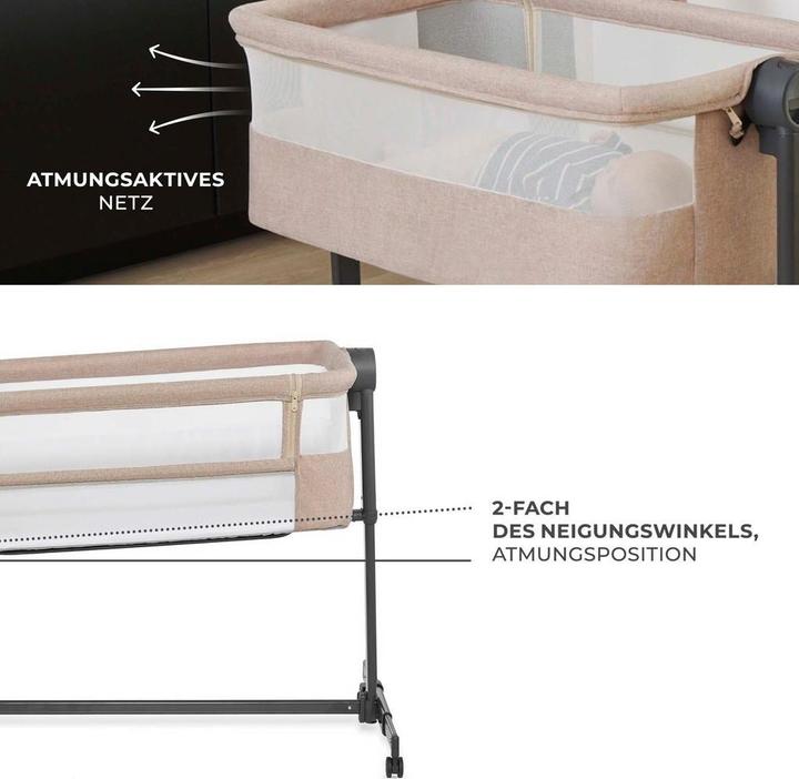 Image du produit KinderKraft Nestee Up 2 full light grey travel cot