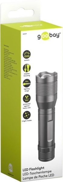 Produktbild Goobay LED-Taschenlampe Super Bright 1500 (17.10 cm, 1500 lm)