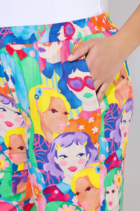 Actual product image Angel of Style Hose, weites Bein, Gesichterdruck (54)