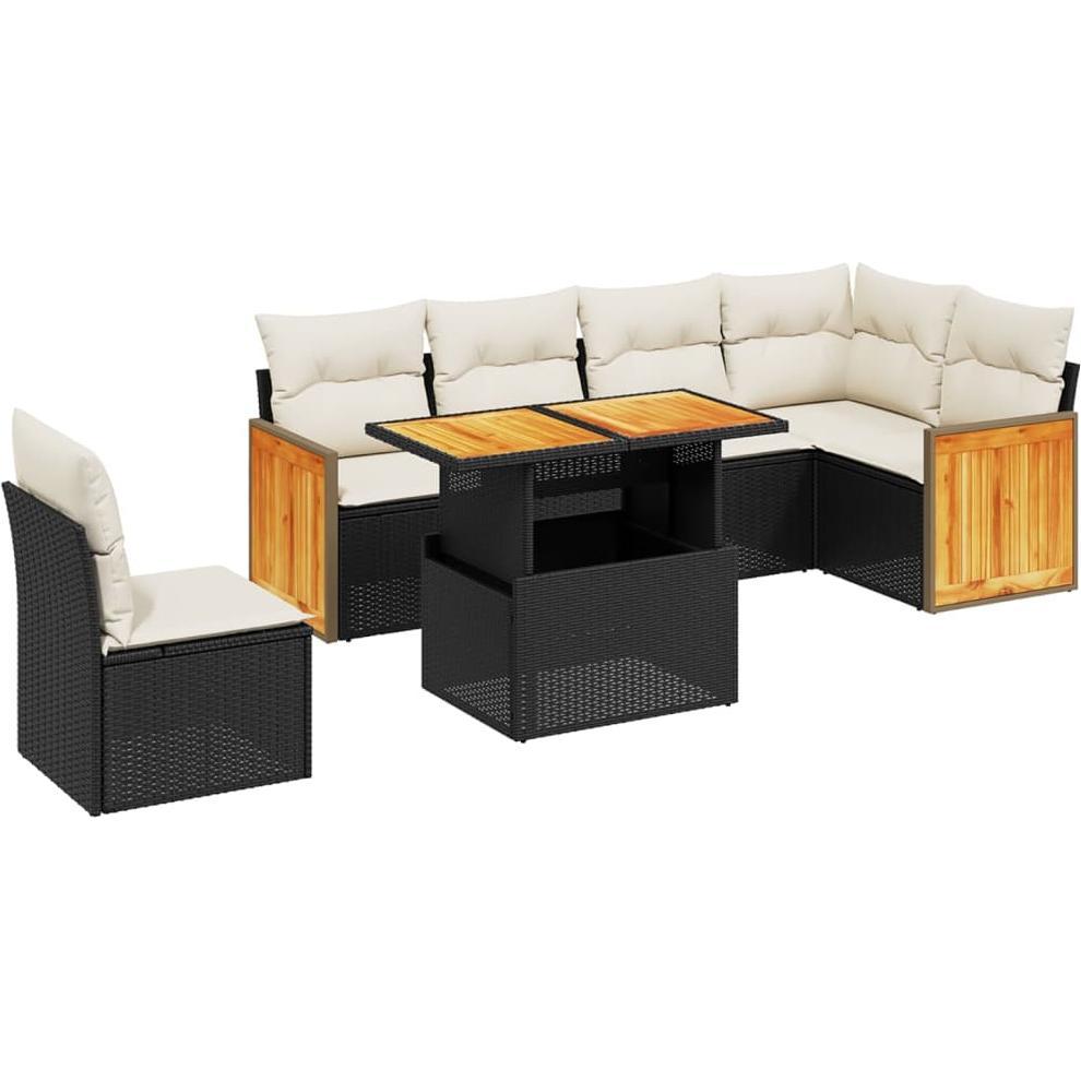 VidaXL, Gartenlounge, 10-tlg. Garten-Lounge-Set mit Kissen