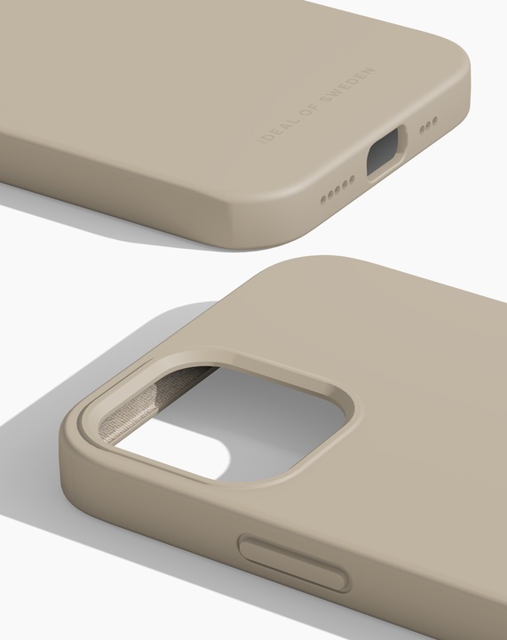Actual product image iDeal Of Sweden Designer Silicone Cover beige (Apple iPhone 12, Realme 12 Pro+)