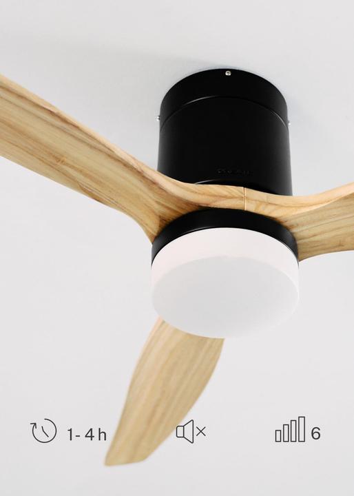 Actual product image Create Deckenventilator mit Licht & Fernbedienung 132 cm (50 dB)