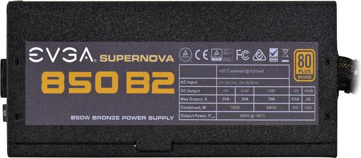 Produktbild EVGA 450 B1 80 Bronze 450 W incl PowerOnSelf Tester Power Supply 100B10450K3 850 W (850 W)