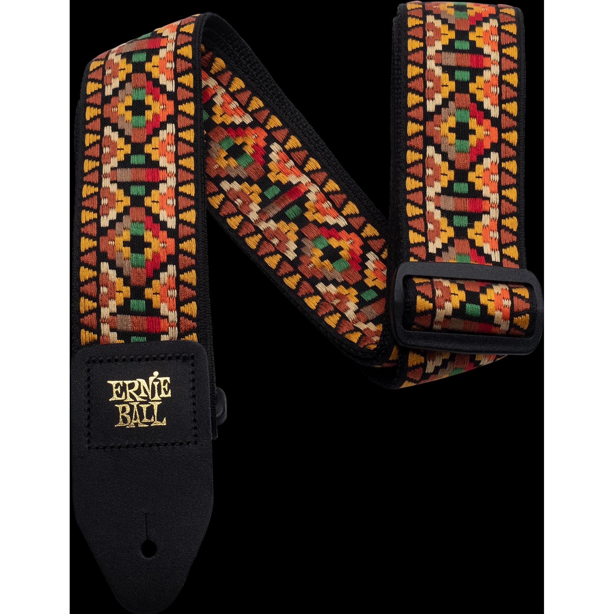 Ernie Ball Santa Fe Jacquard Gitarrengurt (Instrumentengurt), Zubehör Instrumente, Mehrfarbig