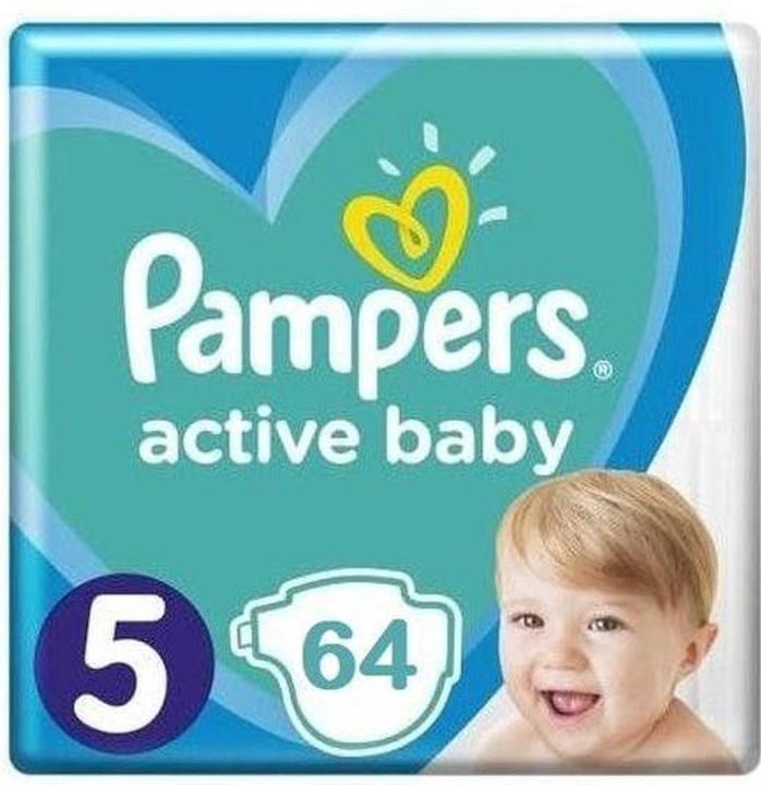 Produktbild Pampers Active Baby (Gr. 5, Halbmonatsbox, 64 Stk.)