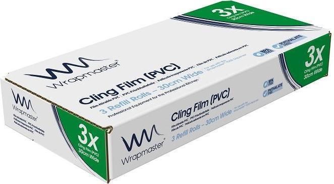 Produktbild Wrapmaster 1000 Nachfüllpackungen Frischhaltefolie 30cm x 100m 3pk (3x)