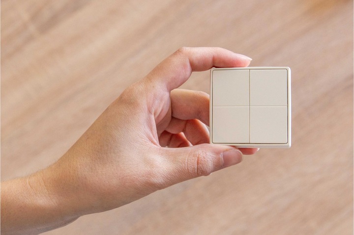 Actual product image Shelly BLU Wall Switch 4 - Stand-Alone