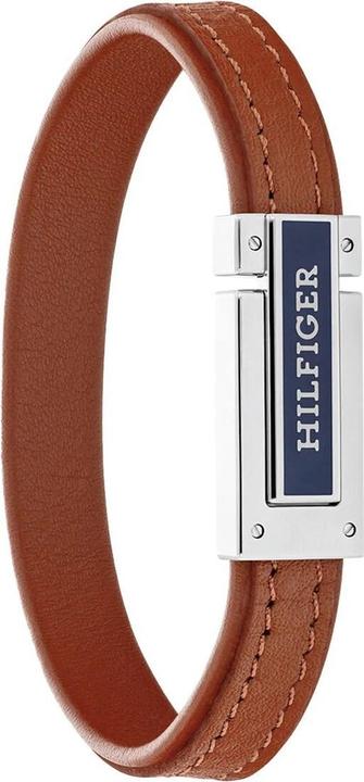 Produktbild Tommy Hilfiger Light brown leather bracelet for men 2790560 (Leder und Edelstahl)