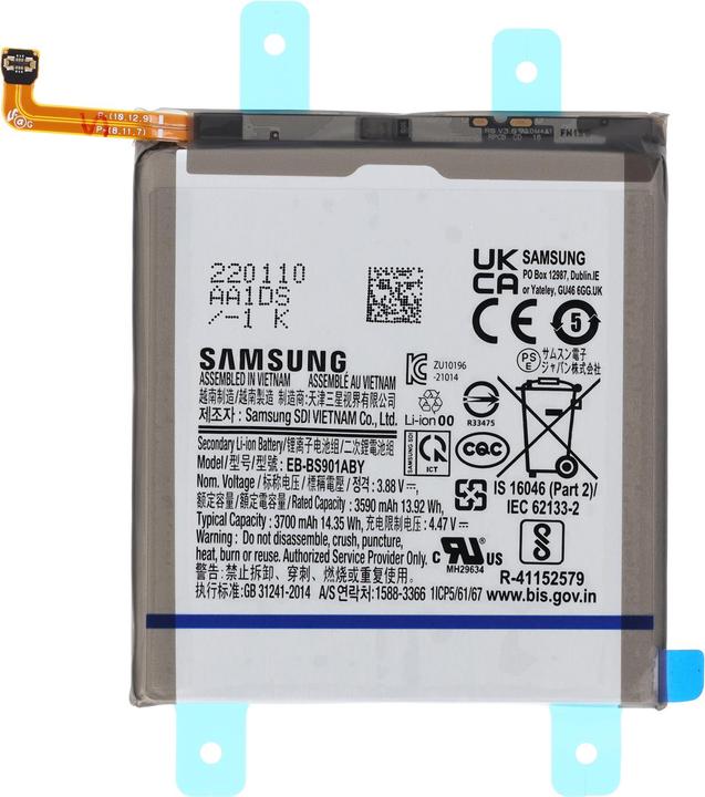 Samsung Li-Ion Akku EB-BS901ABY für S901B Galaxy S22